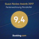 Guest Review Award 2017 Ferienwohnung