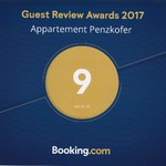 Guest Review Award 2017 Apartment