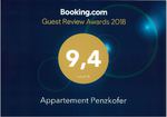 Guest Review Award 2018 Apartment